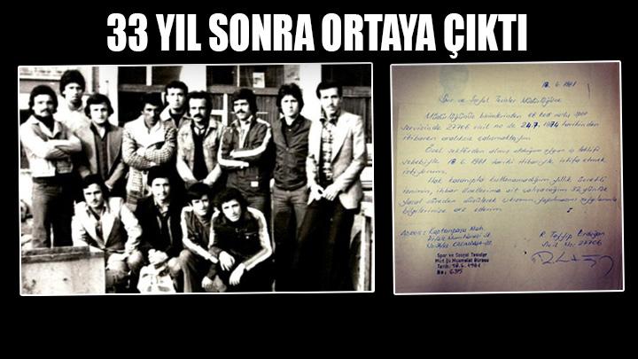 Erdoann 33 yl sonra ortaya kan istifa dilekesi