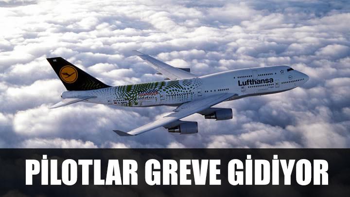 Lufthansada alan pilotlar greve gidecek