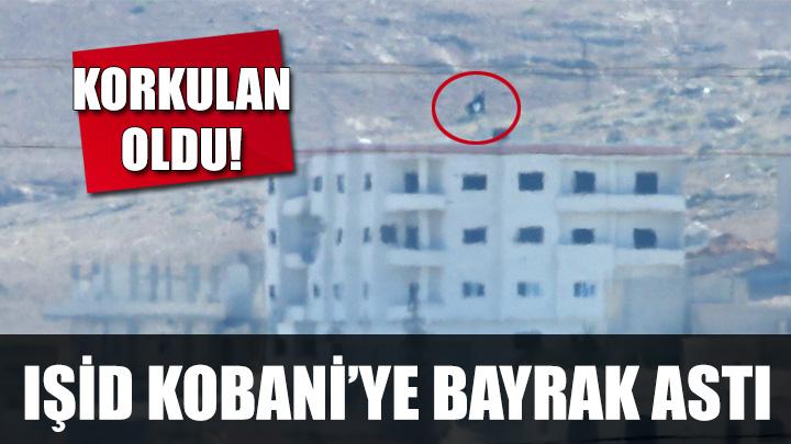 Korkulan oldu! ID Kobaniye bayrak ast