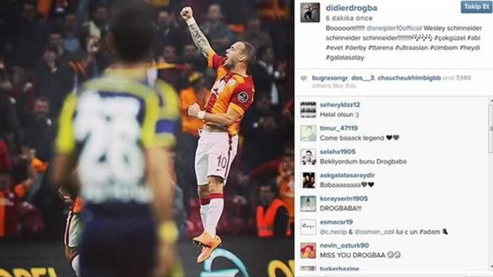 Eski yldzdan Sneijder'e tebrik!