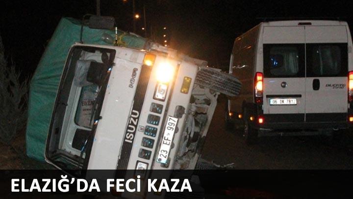 Elaz'da feci kaza