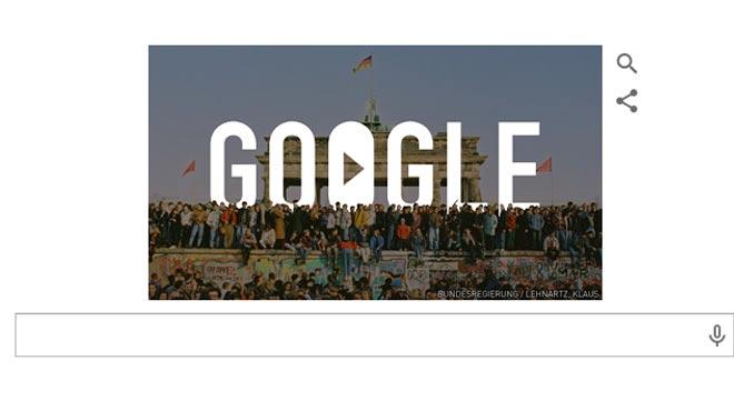 Google'dan Berlin Duvar iin doodle
