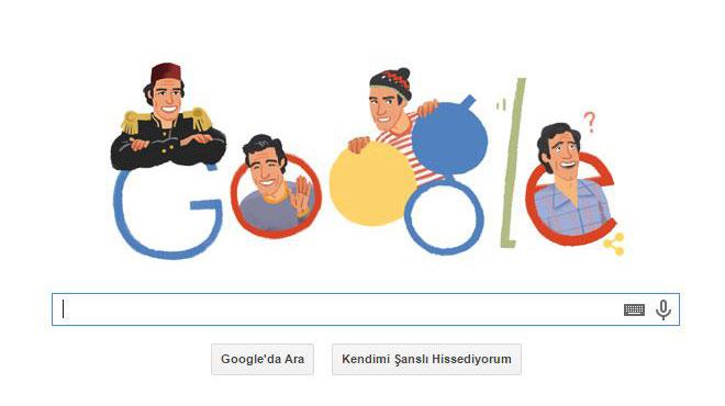 Google'dan Kemal Sunal doodle'
