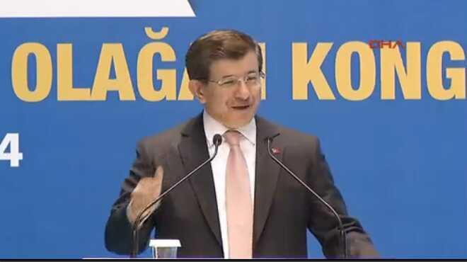 Babakan Davutolu AK Parti Merkez le Kongresinde konutu