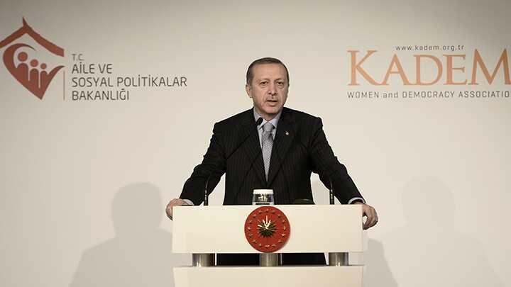 Erdoan: Ben anacmn ayann altn perdim