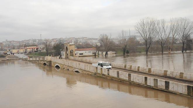 Edirne'de nehirlerin debisi dt, kprler ald