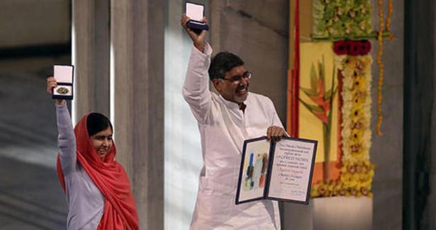 Malala Yusufzay ve Kailash Satyarthi Nobel dlleri'ni aldlar