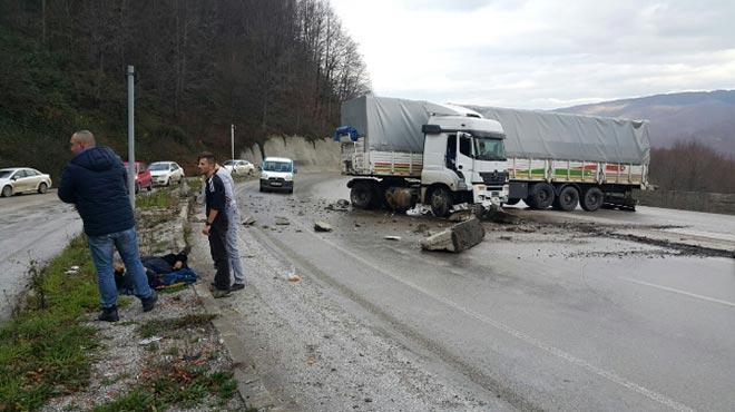 Bolu Danda kaza trafii kilitledi