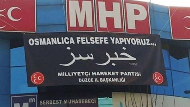 MHP'den Osmanlca gaf