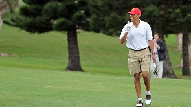 Obama golf oynayacak diye dn ertelendi