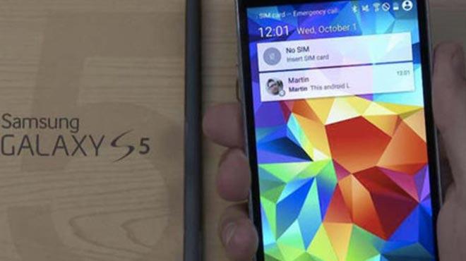 Galaxy S5e beklenen gncelleme geliyor