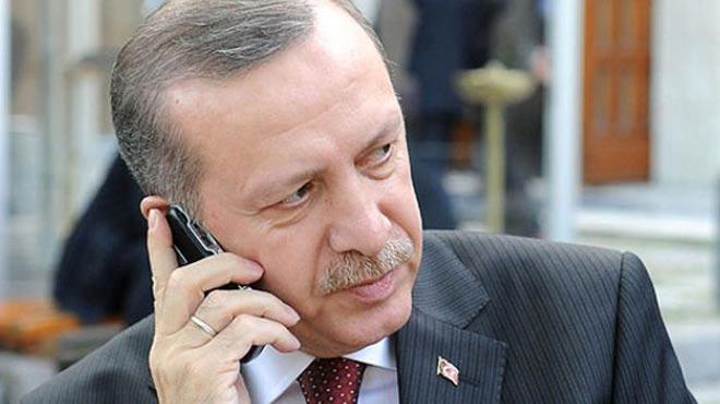 Cumhurbakan Erdoan'dan srpriz telefon