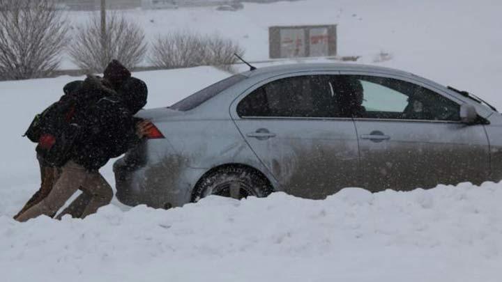 1,5 metre kar hayat fel etti 