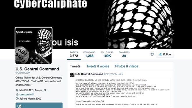 CENTCOM'un Twitter hesab hacklendi