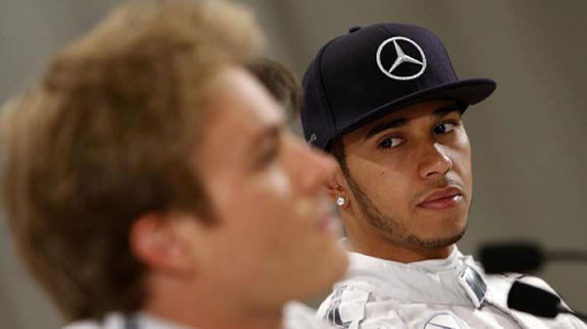 Rosberg'den Hamilton'a ilgin kutlama