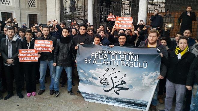 zgr-Derden sabah namaznda protesto