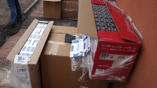 21 bin 800 paket kaak sigara ele geti