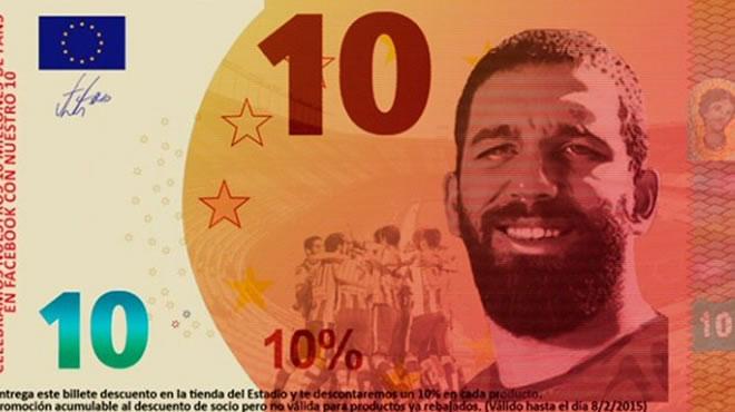 A.Madrid'den Arda Turan'l banknot!