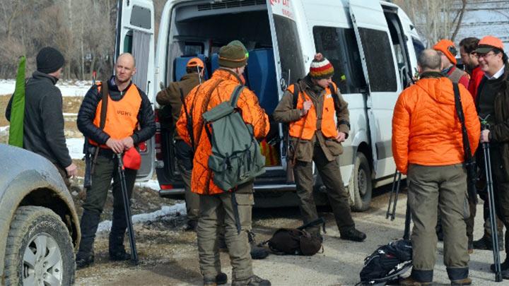 Alman turistler domuz avnda