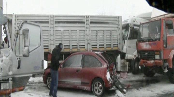 Onlarca ara kaza yapt TEM kapand