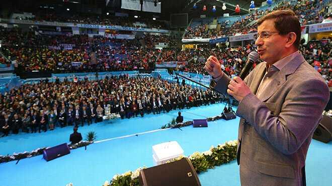 Davutolu AK Parti kongresinde konutu
