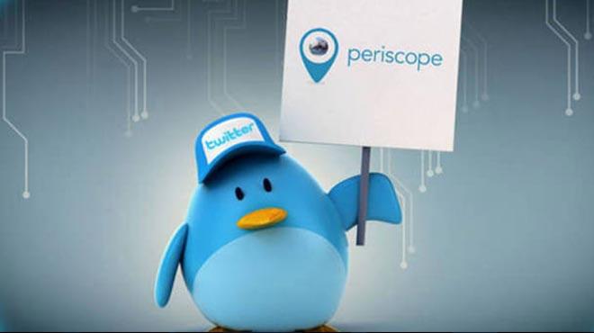 Twitter'dan canl yayn uygulamas: Perscope