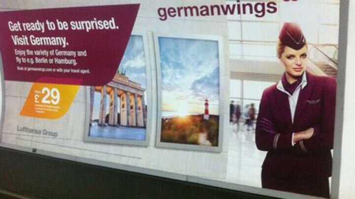 Germanwings, reklamn deitirdi