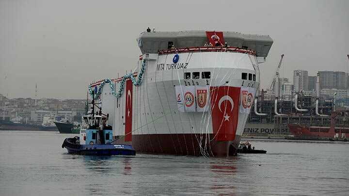 Yerli gemi TURKUAZ denize indirildi