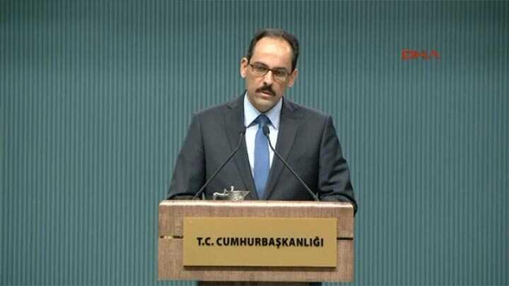 brahim Kalndan o medya kurulularna sert tepki
