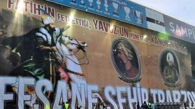 Trabzon'da tarihi pankartta byk hata