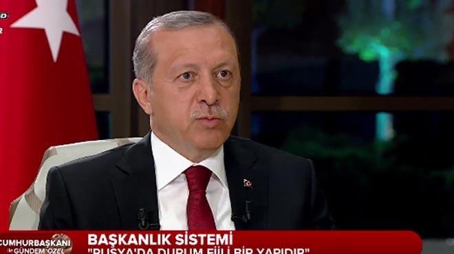 Cumhurbakan Erdoan sorular yantlad