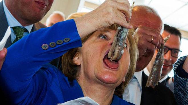 Angela Merkel'in balk yedii an