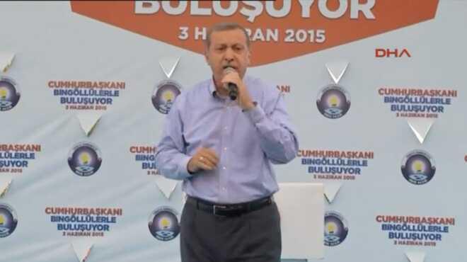 Cumhurbakan Erdoan Binglde konutu