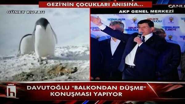 Halk TV'den Davutolu'na irkin hareket