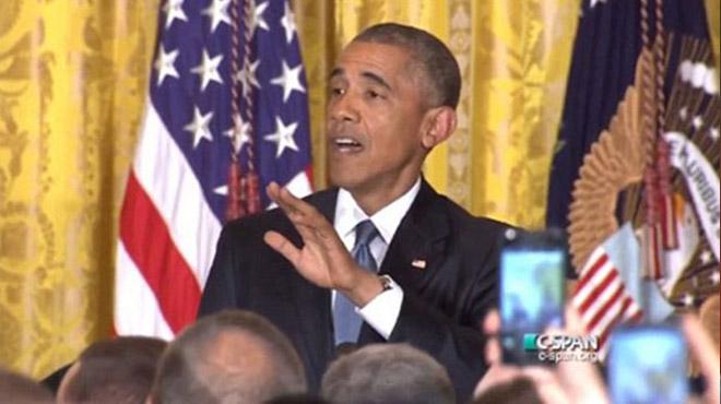 Beyaz Sarayda sz kesilen Obamadan sert tepki