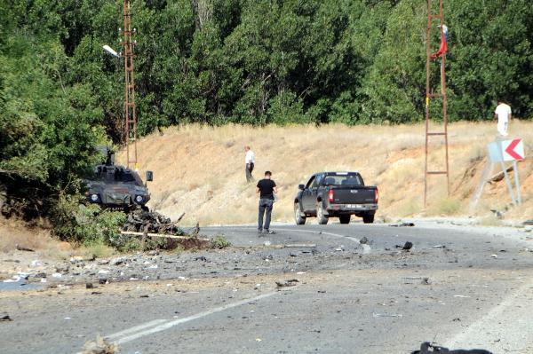 Tuncelide polise bombal arala saldr