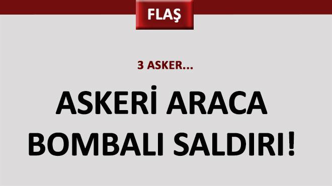 Askeri araca bombal saldr: 3 asker yaraland