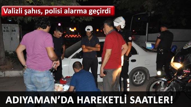 Valizli ahs, polisi alarma geirdi