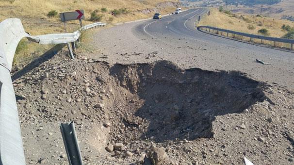 Tunceli-Elaz karayolunda patlama!