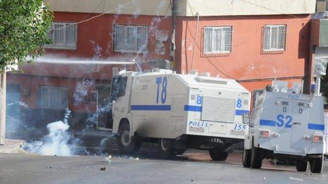 Gaziantep'te yol kapatan gruba mdahale