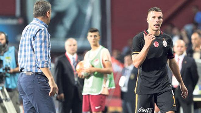 Galatasarayda Podolski - Hamzaolu gerginlii!