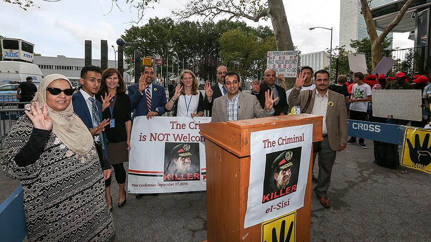 Sisi BM nnde protesto edildi
