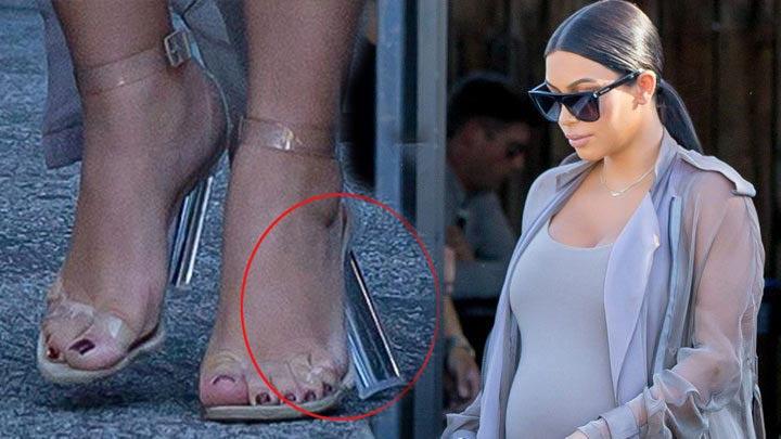 Kim Kardashian, ayakkaby alatt!