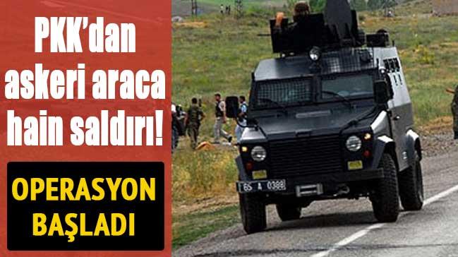 FLA! PKK'dan askeri araca hain saldr!