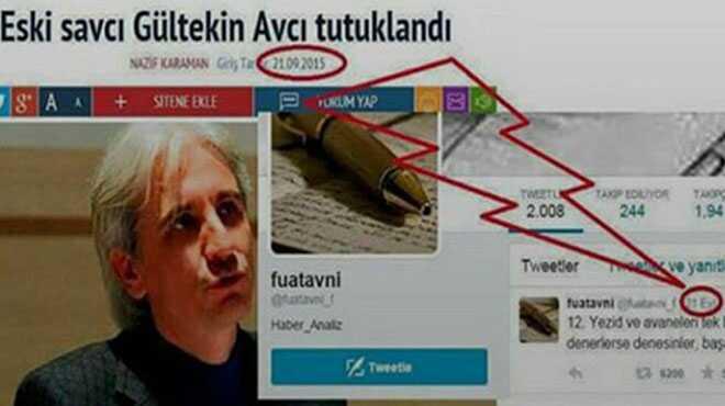 Twitter tetikisi Fuat Avni, Gltekin Avc m"