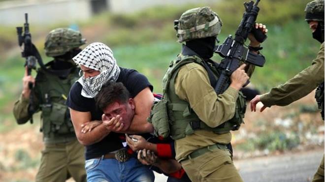srail polisi Filistinli klnda saldrd!