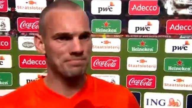 Sneijder gz yalarn tutamad!