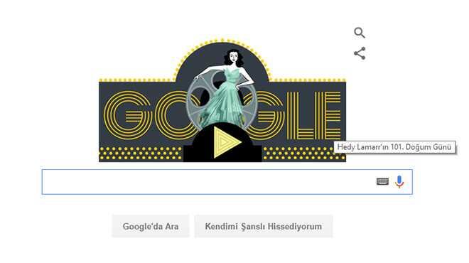 Google Hedy Lamarr' doodle yapt! Hedy Lamarr kimdir"