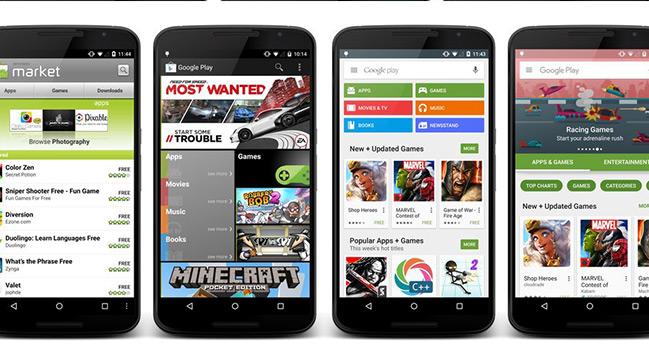 Google Play Storeun yeni tasarm Trkiyede kullanma sunuldu