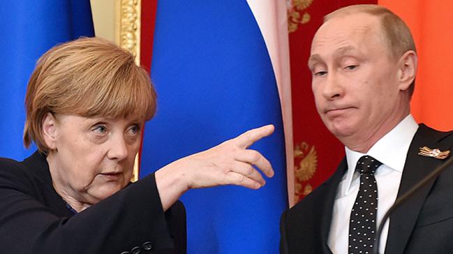 Merkel'den Putin'e byk ok